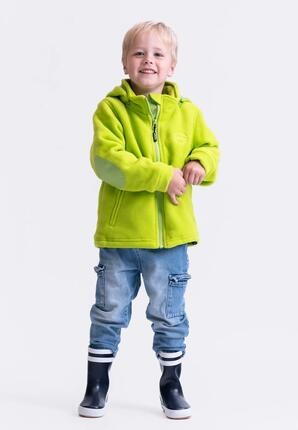 BMS Fleecejacke mit Kapuze und Windstopp Kinder