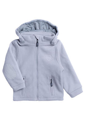 Fleecejacke mit Kapuze und Windstopp Unisex braun BMS