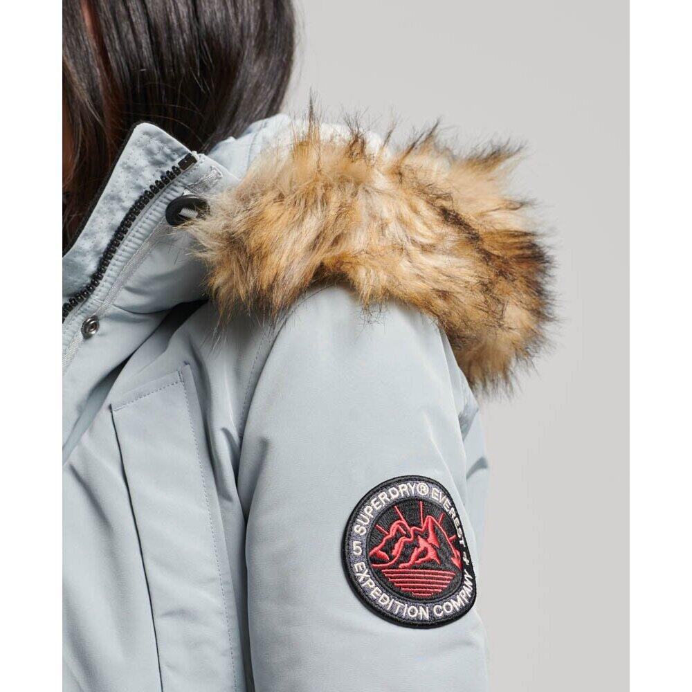 Parka à capuche avec fourrure synthétique femme Superdry Everest 3/6