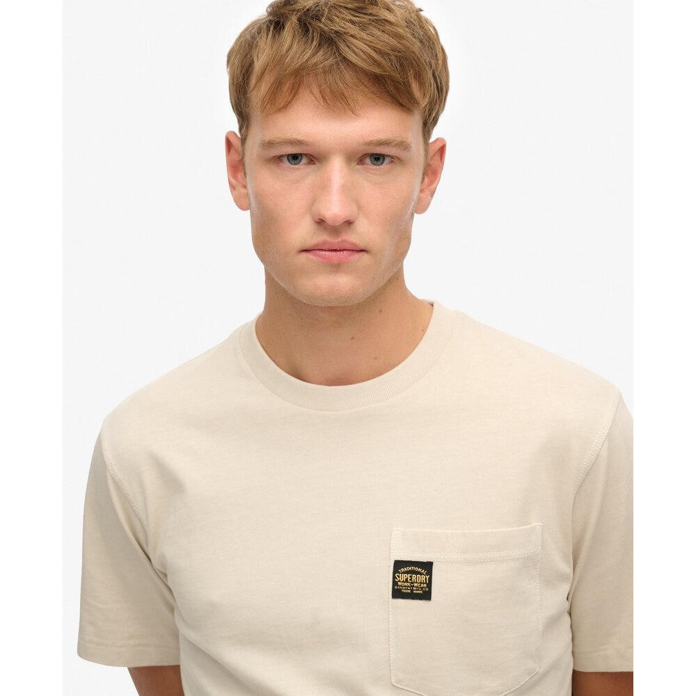 T-shirt con tasca e cuciture a contrasto Superdry 4/4