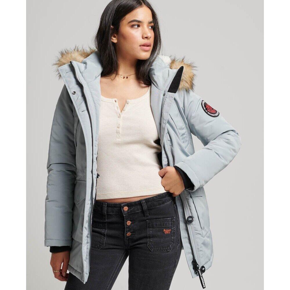 Parka à capuche avec fourrure synthétique femme Superdry Everest 2/6