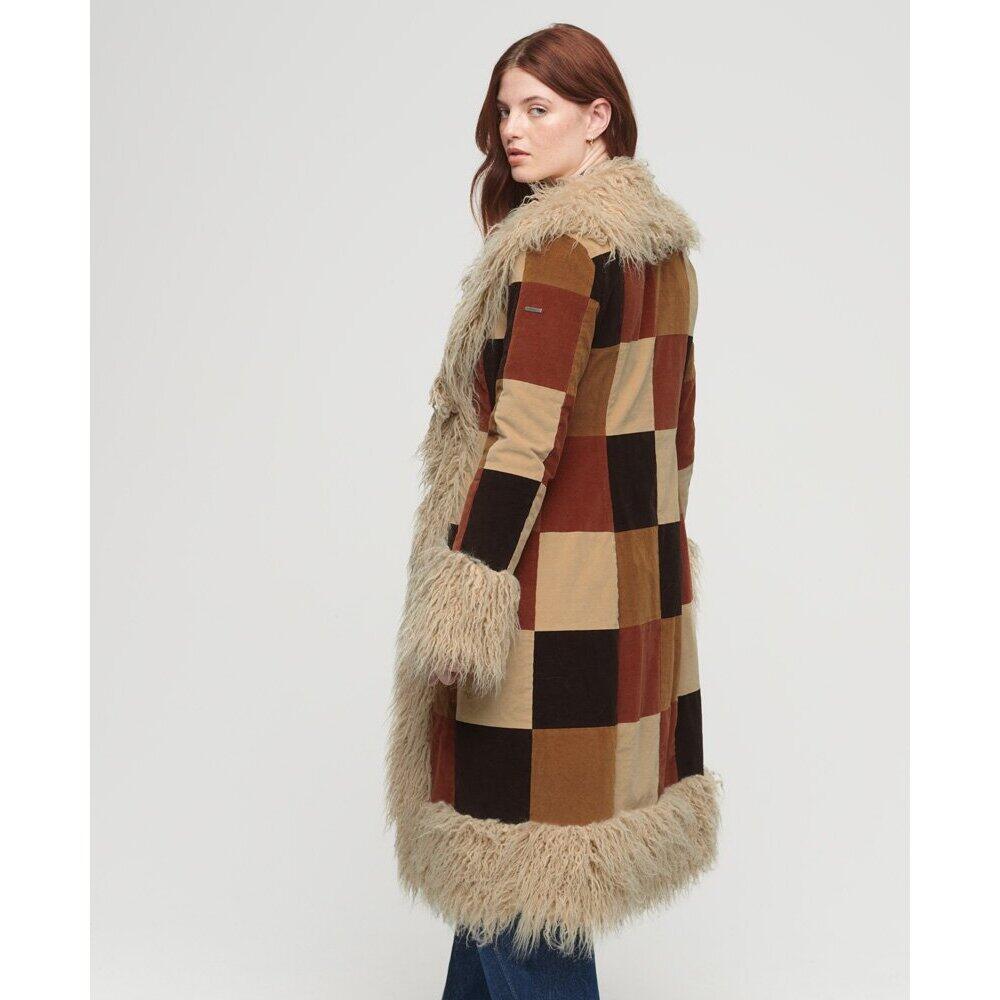 Manteau long femme Superdry Afghan Patchwork 3/7