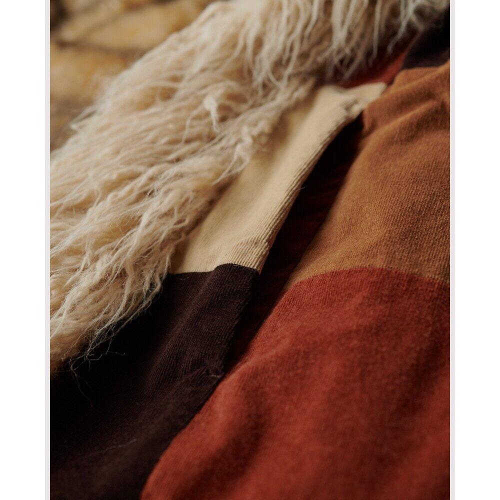 Manteau long femme Superdry Afghan Patchwork 7/7