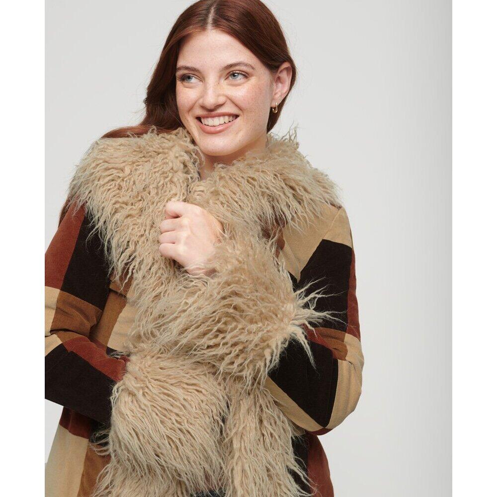 Manteau long femme Superdry Afghan Patchwork 5/7