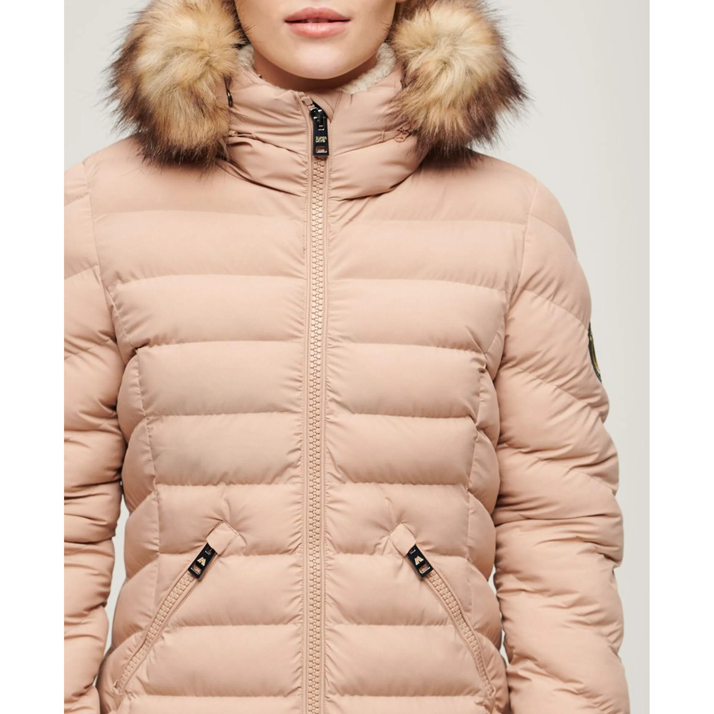 Doudoune mid femme Superdry Fuji Faux Fur 5/7