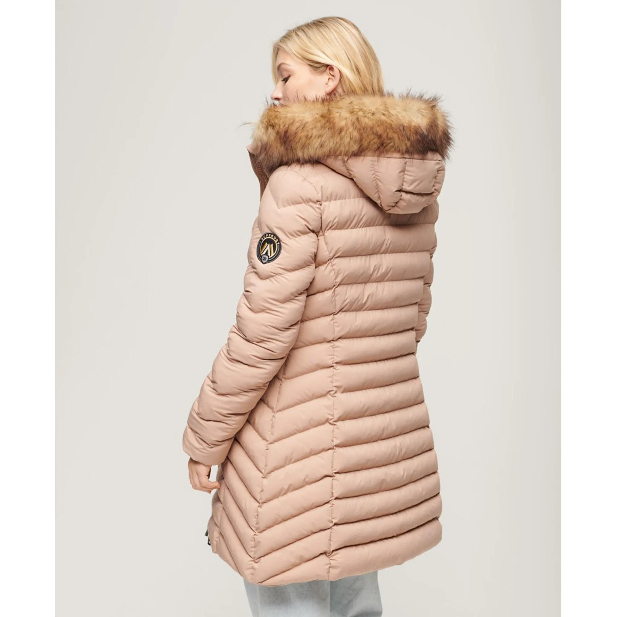 Doudoune mid femme Superdry Fuji Faux Fur 4/7