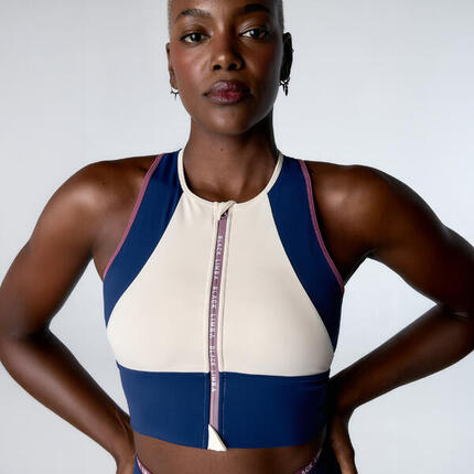 Brassière de sport Track Line Maintien supérieur pour femmes Black Limba