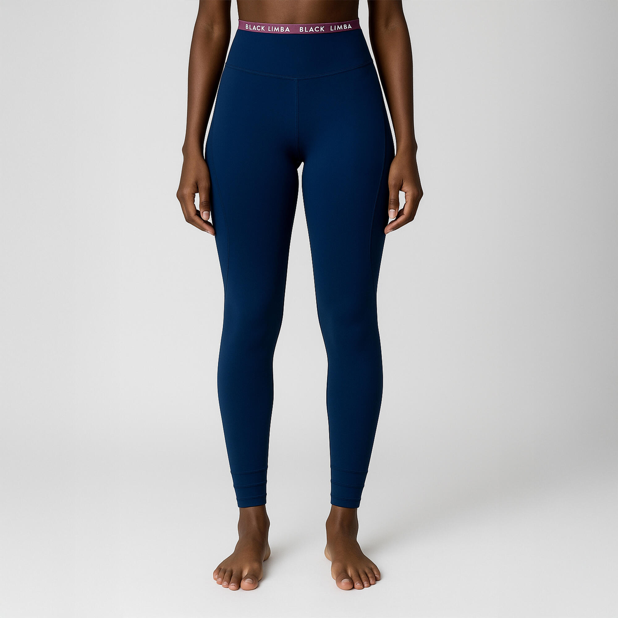 BLACK LIMBA Legging desportivos Track Line full length das mulher Black Limba