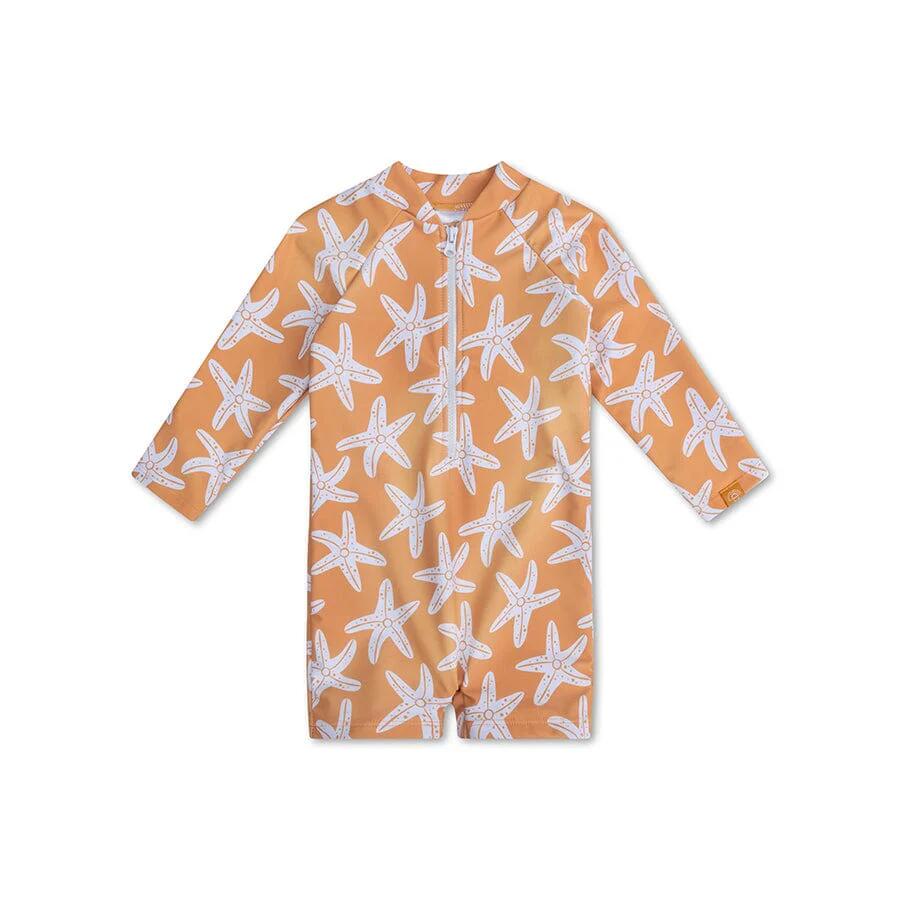 Swim Essentials Boys UV Long Sleeved Swimsuit Rashguard, Sea Stars