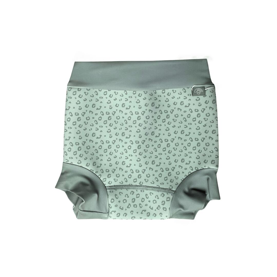 Swim Essentials Neoprene Swim Nappy Pant, Green Leopard
