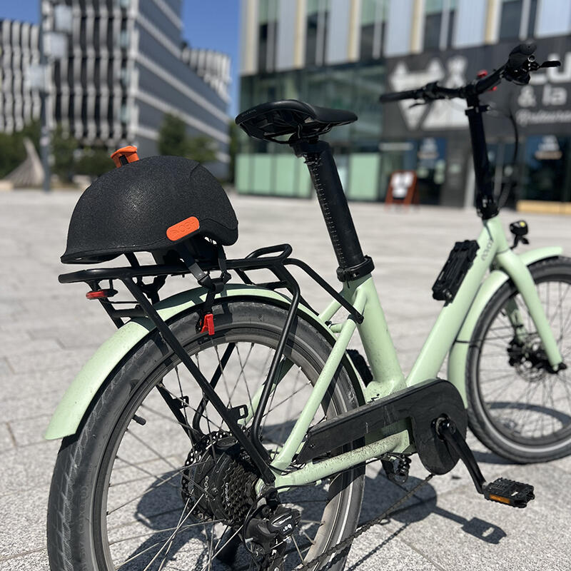 Kit à serrure OBH sur porte-bagage : casque de vélo embarqué et sécurisé 6/9