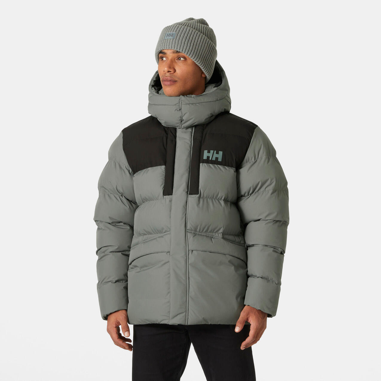 Chaqueta acolchada para Hombre Helly hansen  active puff long Verde 1/7