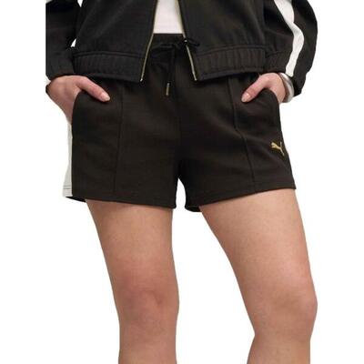 Broek puma model pintuck shorts 4 kleur zwart