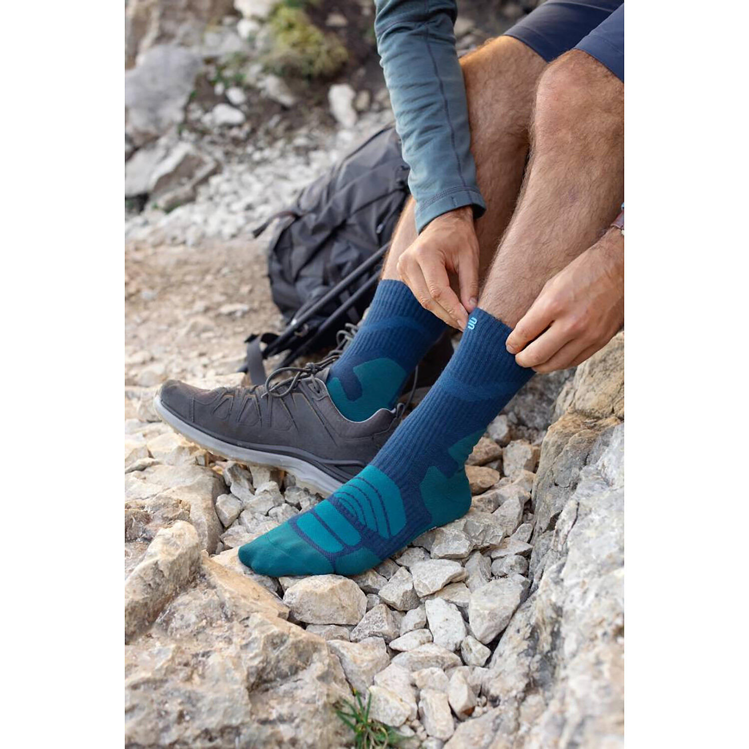 Chaussettes mi-hautes mérino Bauerfeind Outdoor Merino 5/5