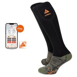 Chaussettes chauffantes connectées Alpenheat en laine mérinos