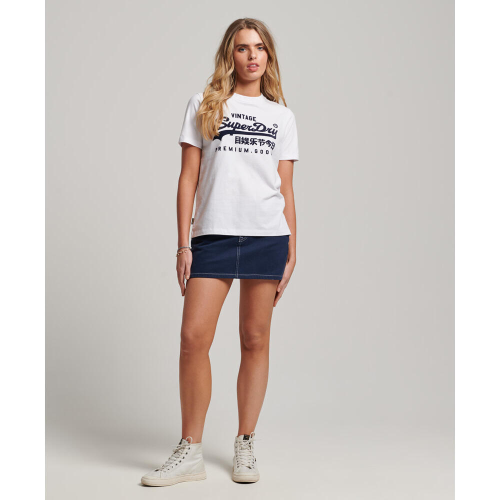 T-shirt donna in cotone biologico Superdry Vintage Logo Scripted Coll 2/4