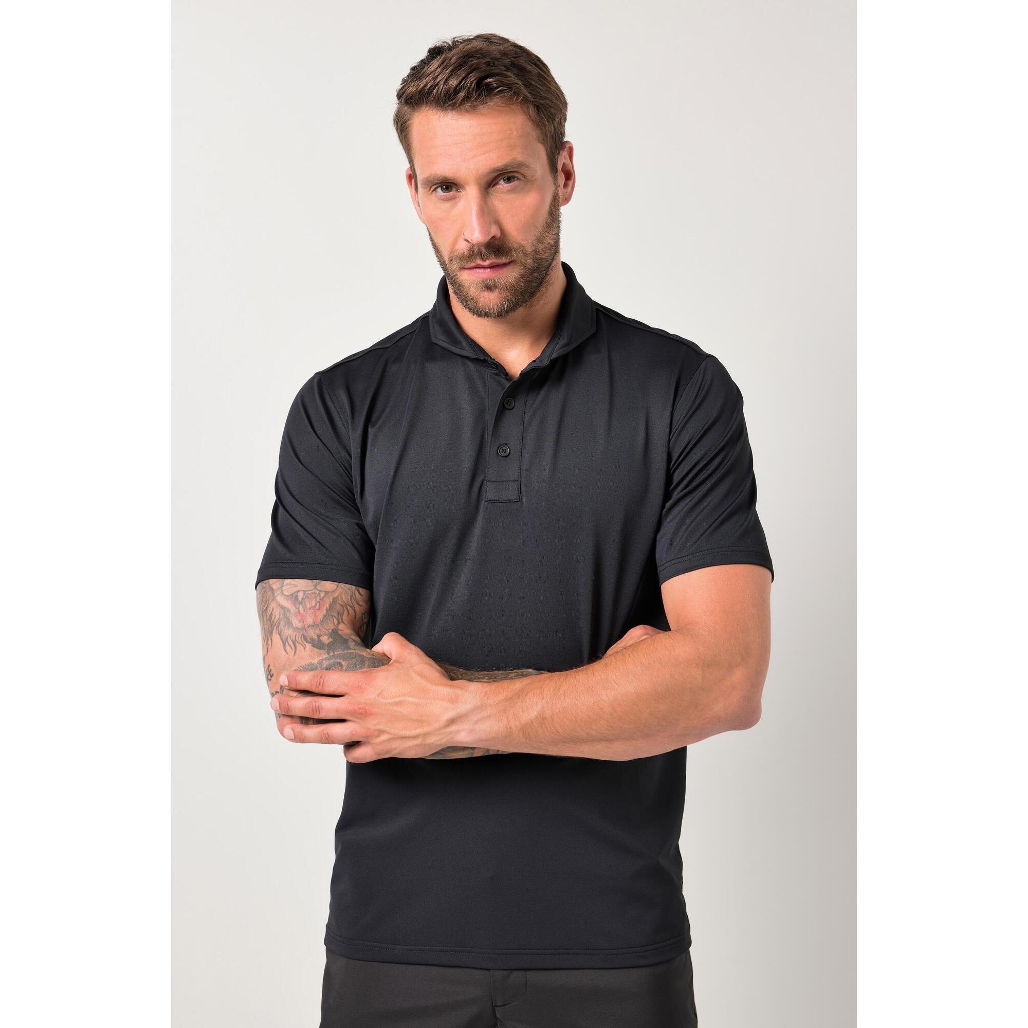 Jay-pi - Hommes Polo Spécial Golf En Piqué - Polo Manches Longues - Noir - Decathlon