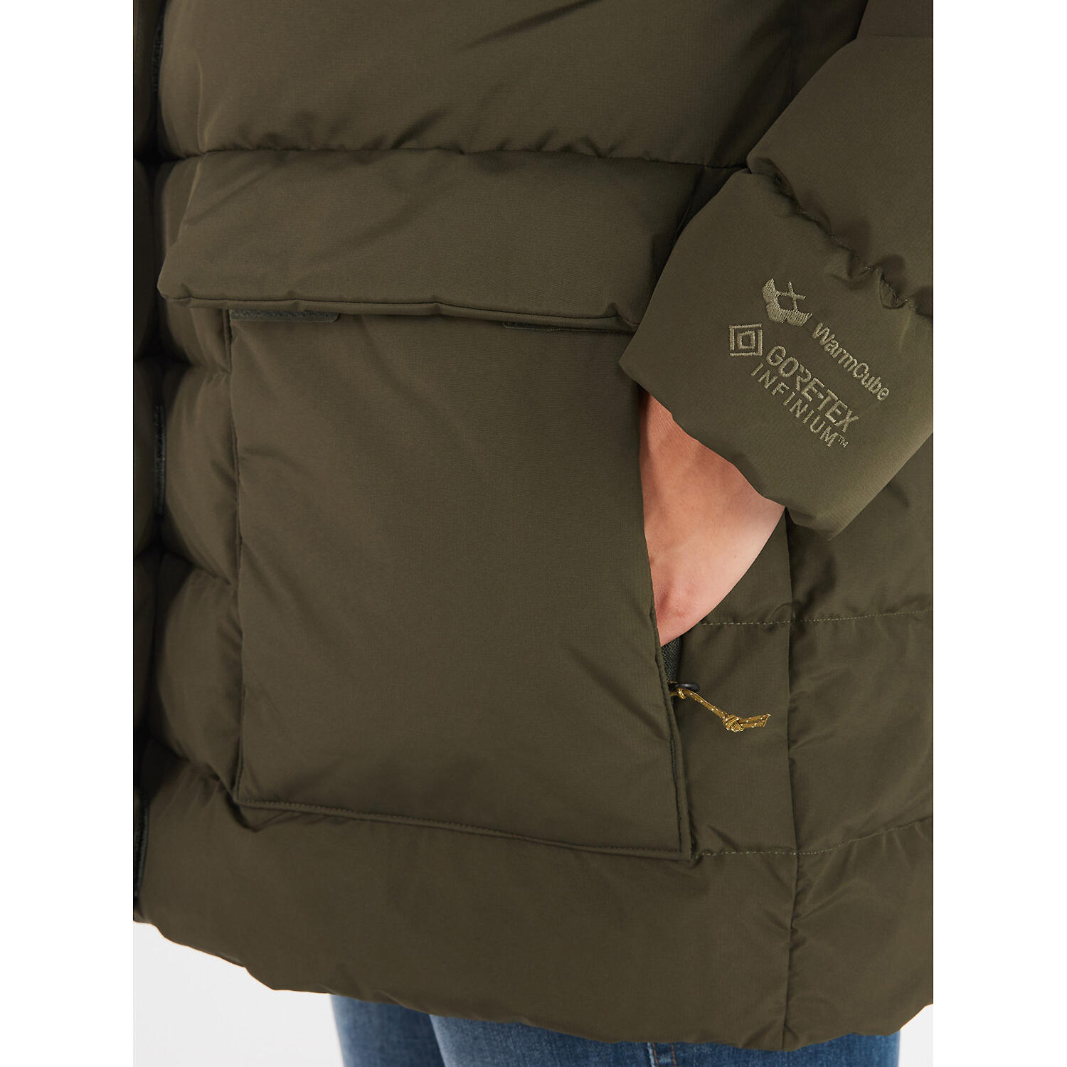 Damen Funktionsjacke WWARMCUBE GORE-TEX GOLDENMANTLE JACKET 3/8