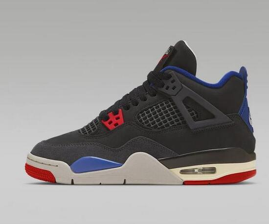 Scarpe ragazzo jordan air jordan 4 retro og (gs) - nero