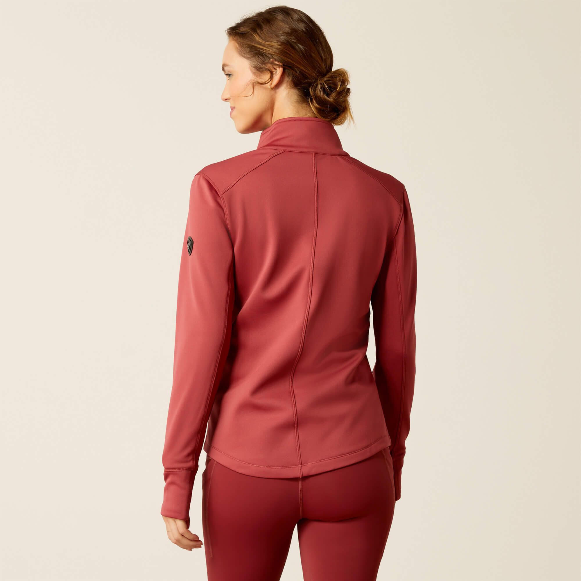 Dames paardrijsport sweatshirt met volledige rits Ariat Zaphus 2/5