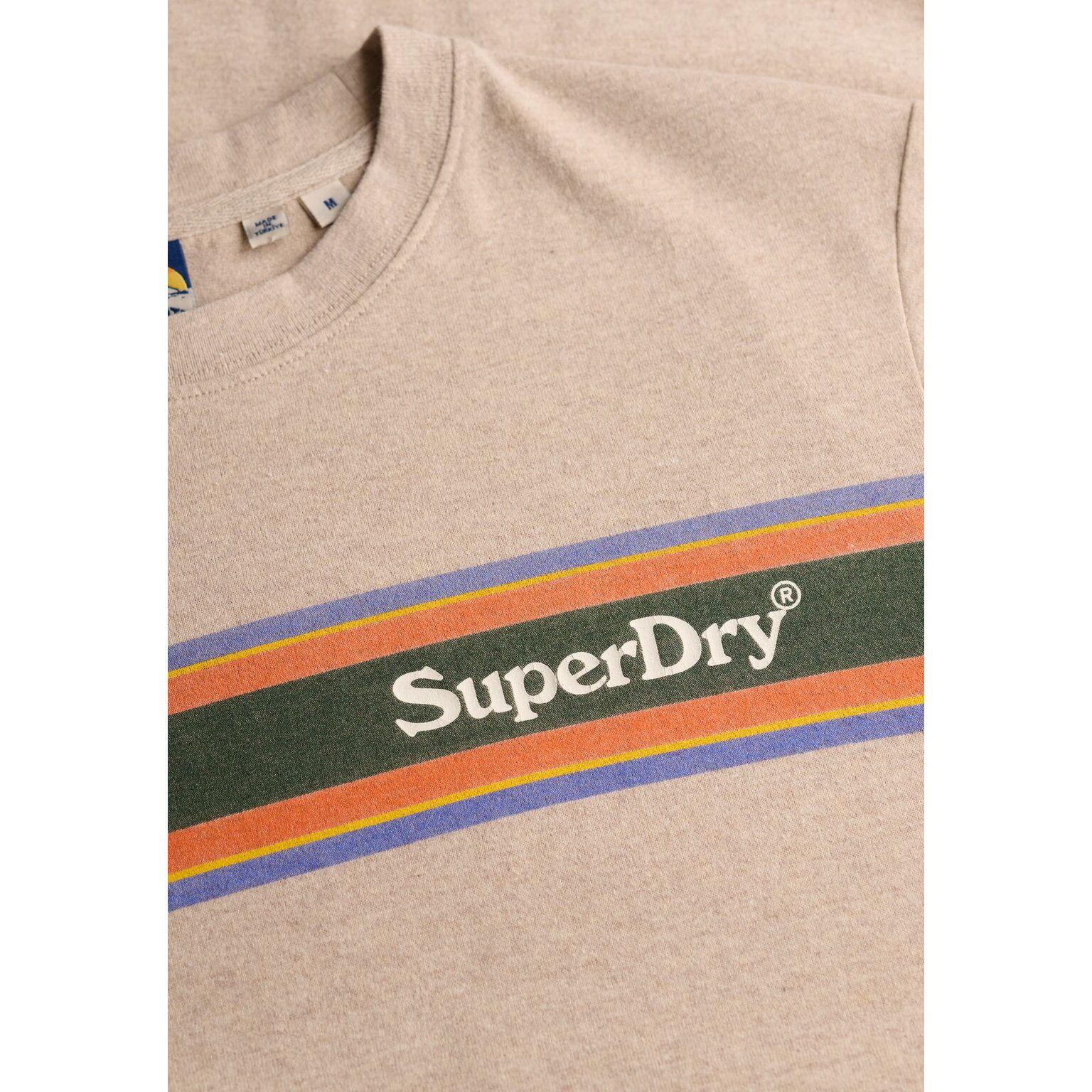 T-shirt décontracté à rayures avec logo Superdry Venue 5/5