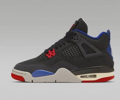 Scarpe ragazzo jordan air jordan 4 retro og (gs) - nero