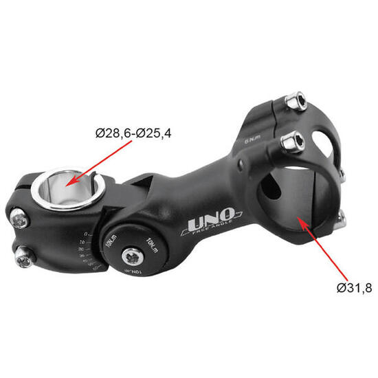 Vorbau Kalloy Uno 0° / 60°