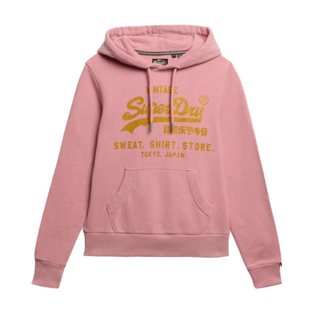 Superdry - Sweat Rose Femme Superdry Embellished Vl Relaxed - Sweat-shirt - Rose - Decathlon
