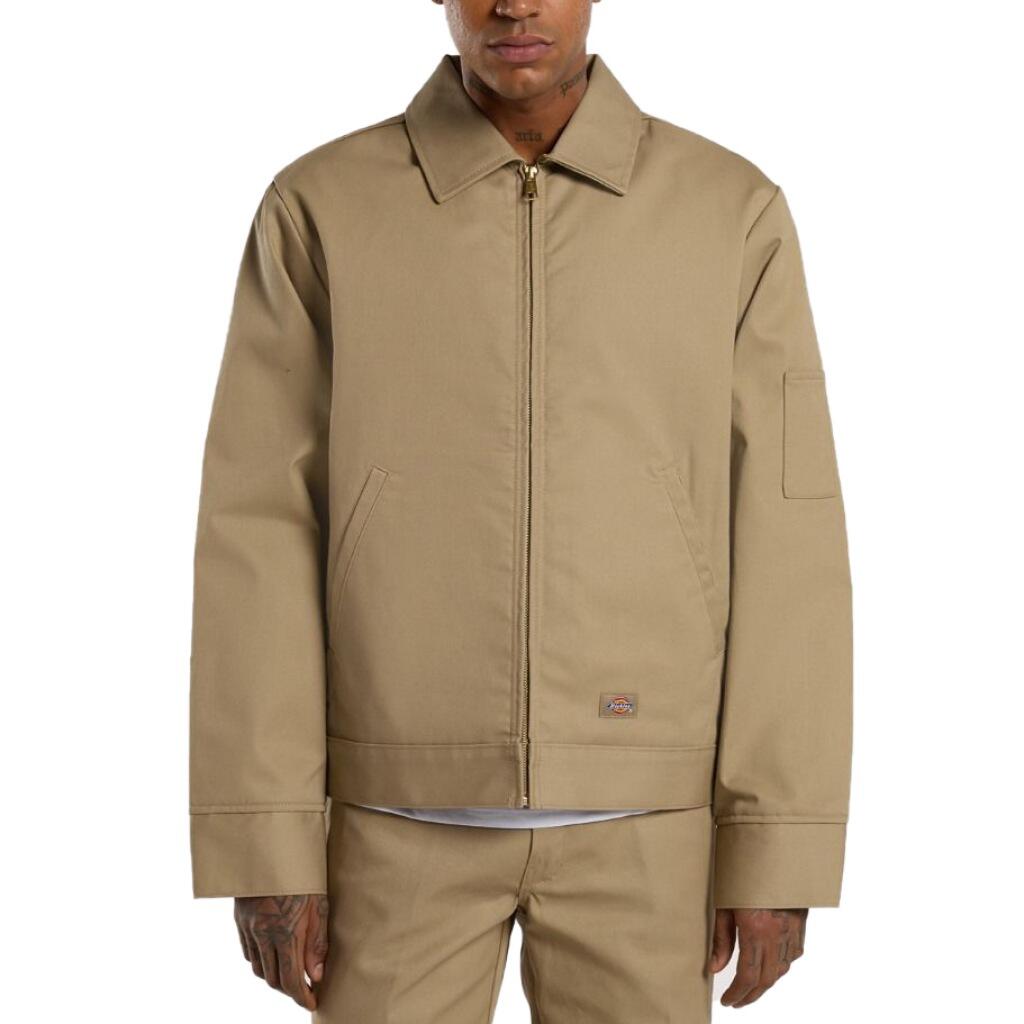 Jaqueta Dickies Modelo Lined Eisenhower Cor Bege 1/5