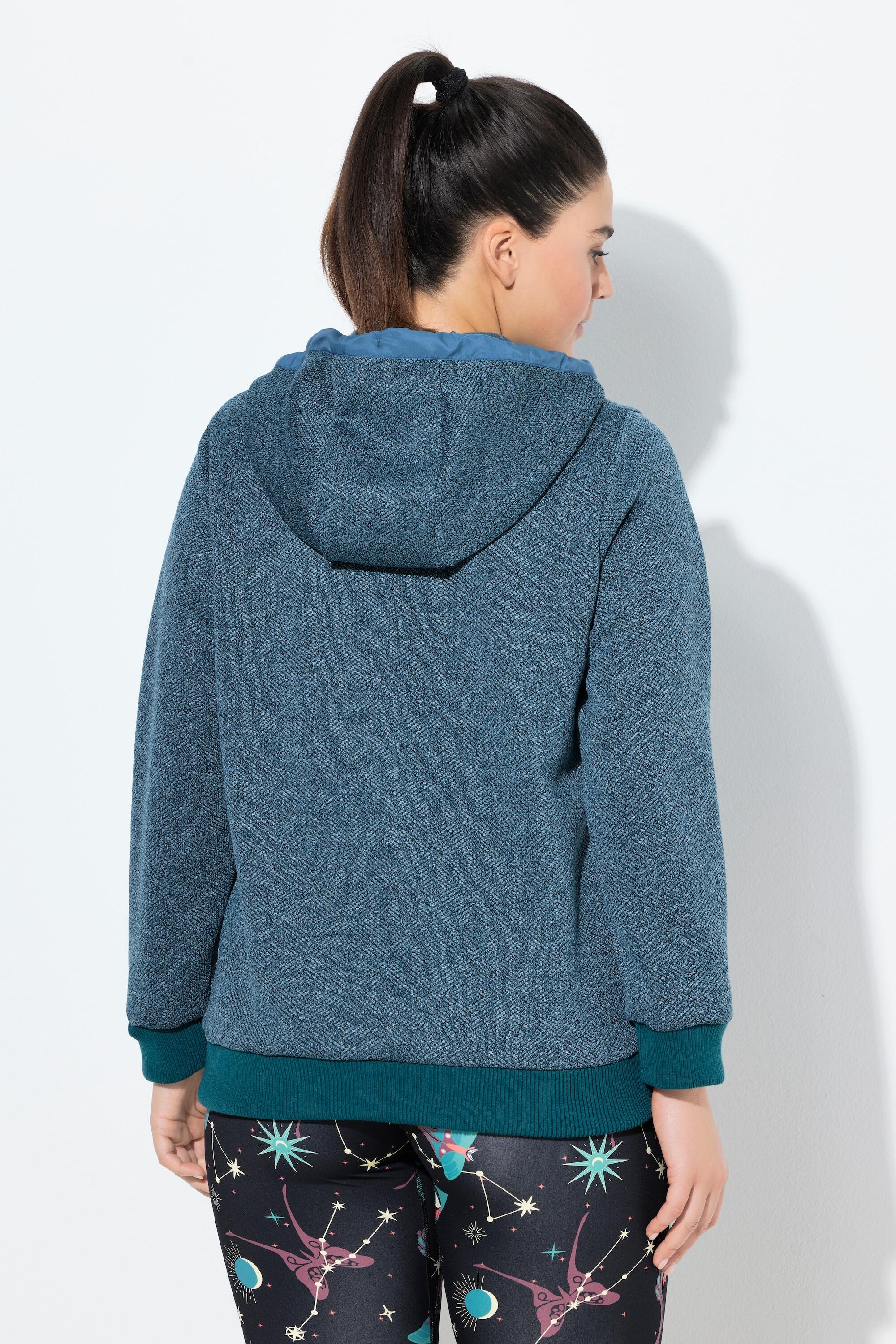 Femme Veste en maille polaire à capuche motif graphique 2/7