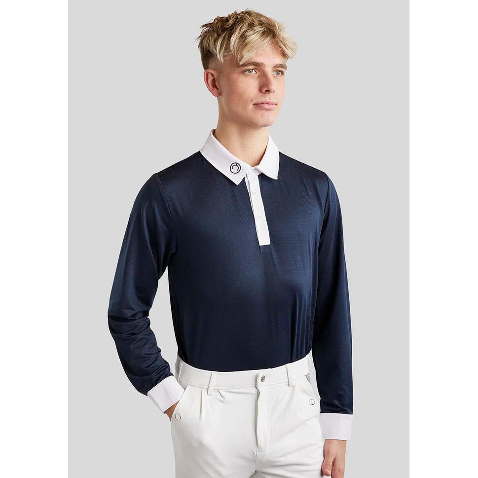 Jeździecka koszulka polo z długim rękawem Montar Will