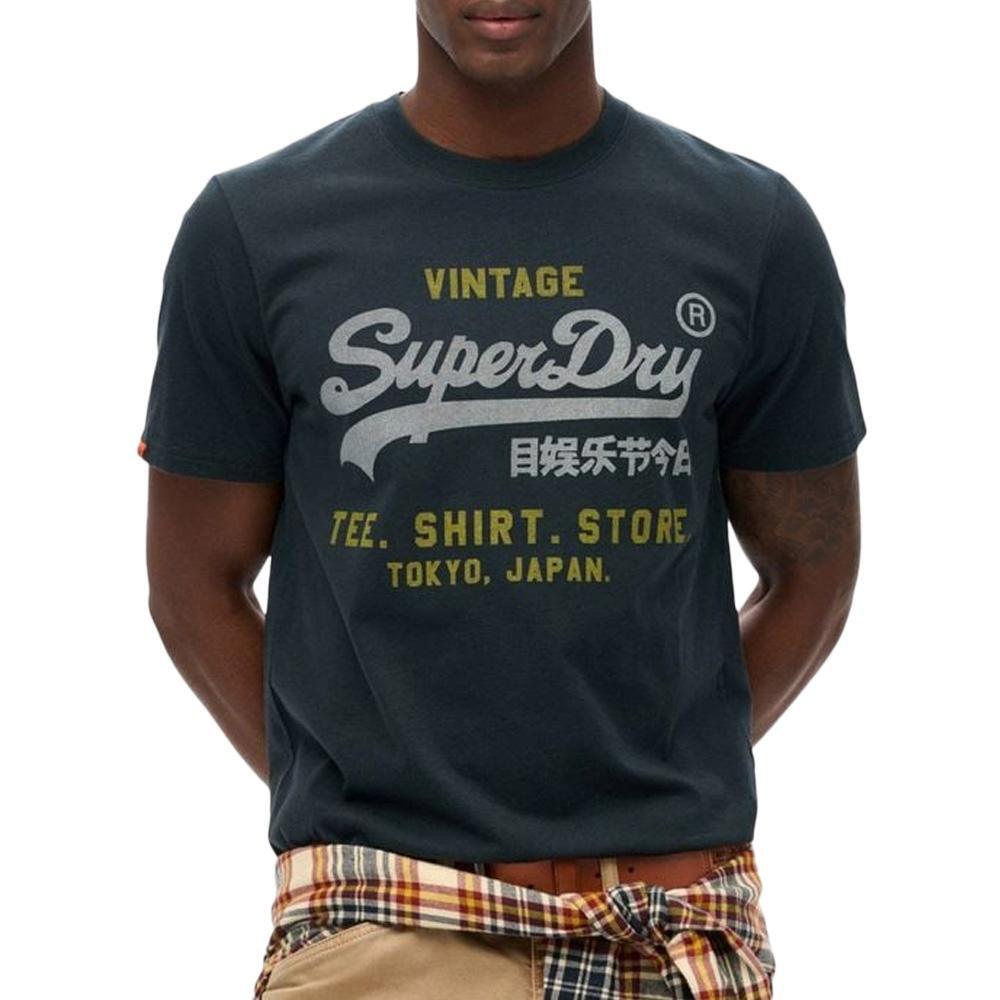 Superdry Herren T-Shirt VL Heritage Relaxed Marineblau 2/6