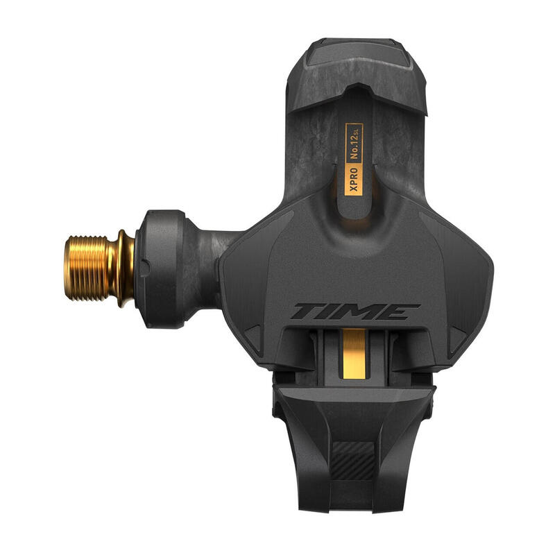 Pédales 12SL Axe Titane Roulements Céramique Déport 53 Carbon/Or + Cales ICLIC 5 web only      47825€    TIME Pédales 12SL Axe Titane Roulements Céramique Déport 53 Carbon/Or + Cales ICLIC 5Vendu exclusivement en ligne   