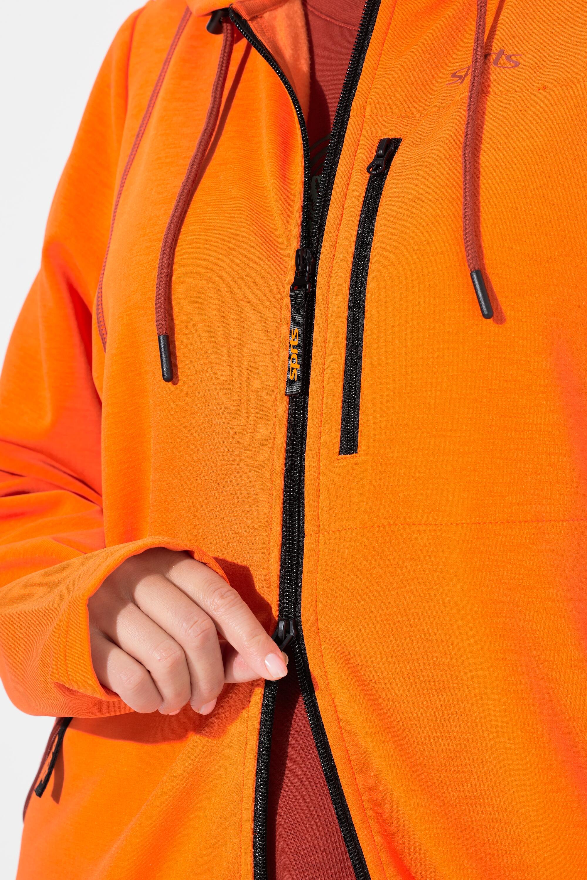 Dames Sweatvest 2-wegrits capuchon duimgat 6/7