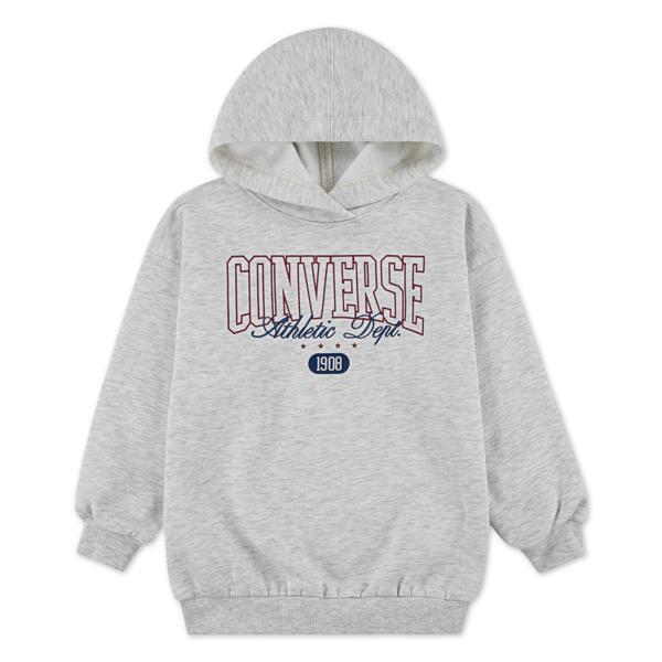 Converse - Sweatshirt À Capuche Fille Converse Boyfriend - Sweat-shirt - Gris - Decathlon