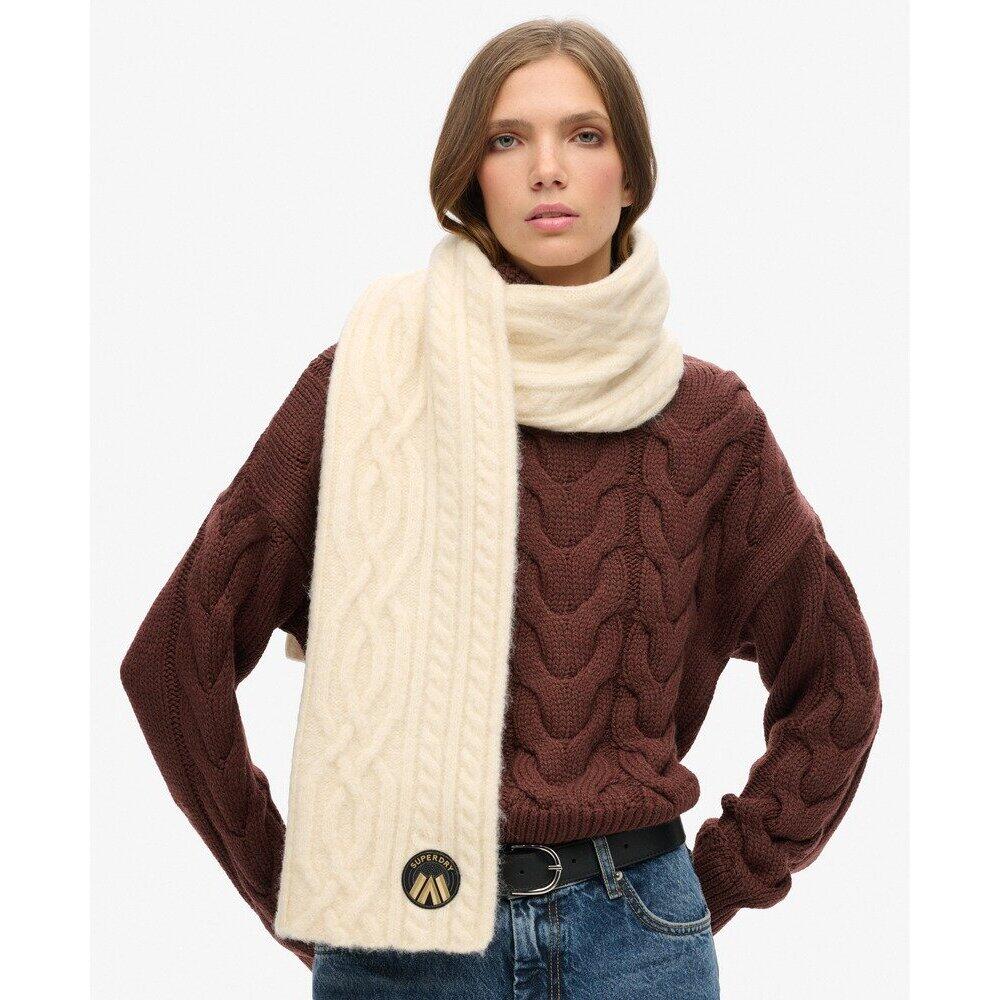 Écharpe en tricot femme Superdry Cable Luxe 2/3