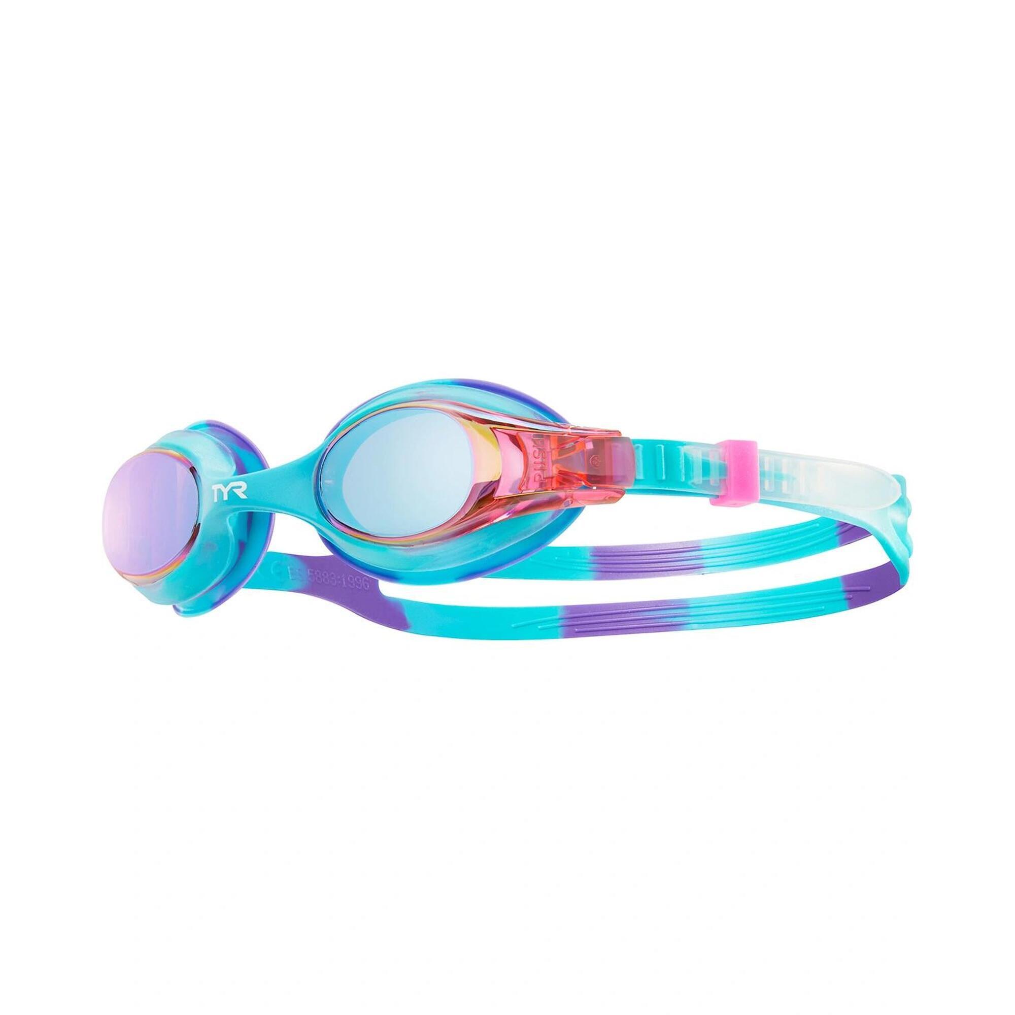 Okulary na basen dla dziecka TYR Swimple Tie Dye Mirror 547