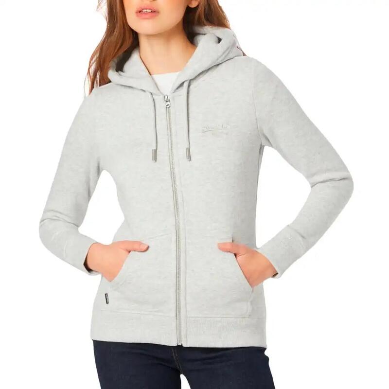 Pantalon Superdry Gris Femme Taille S - Occasion Très Bon état (coton/polyester)