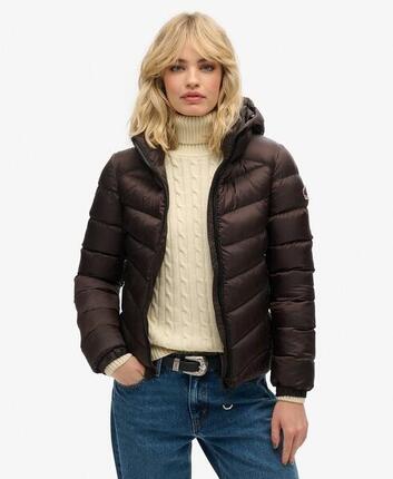 Plumífero con capucha para mujer Superdry Fuji