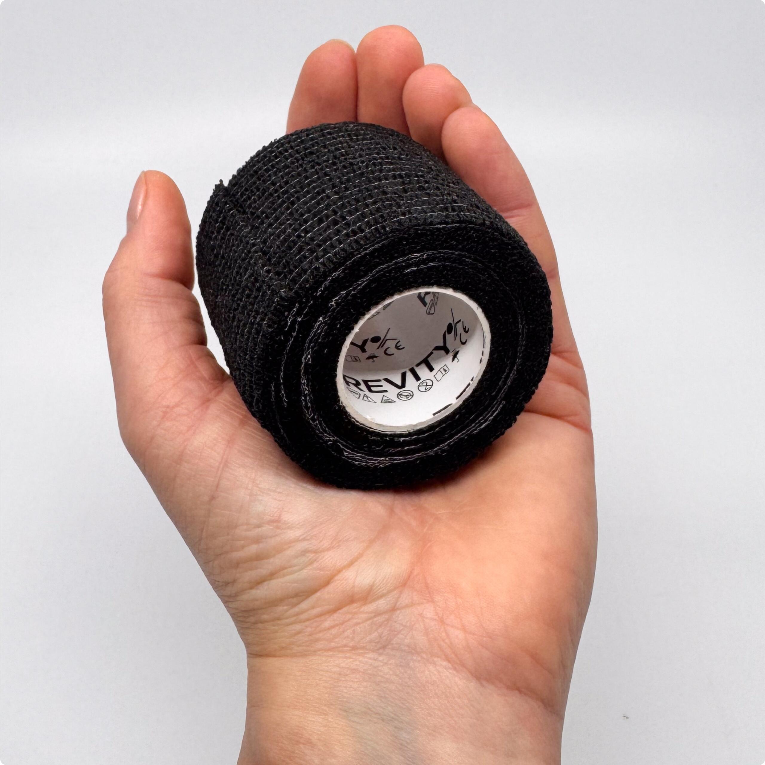 Ligadura coesiva Revity 5 cm x 4,5 m, preta 5/7