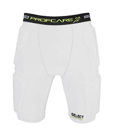 6421 SHORT DE COMPRESSION AVEC PADS Select blanc