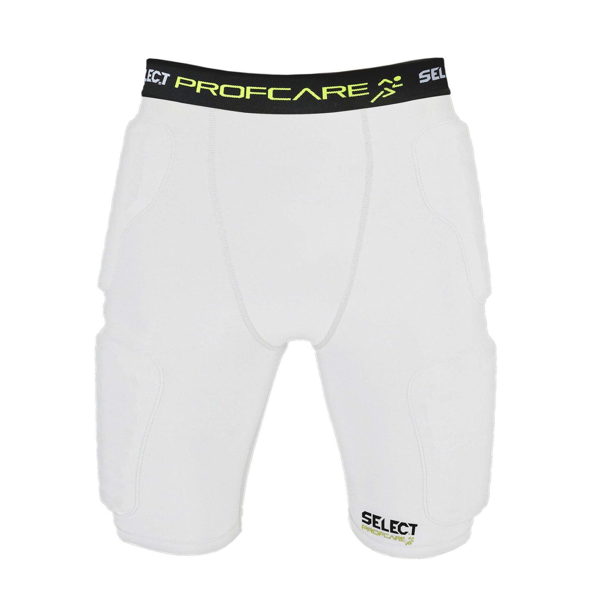 Select - 6421 Short De Compression Avec Pads Select Blanc - Cuissière De Protection - Blanc - 42 M/l - Decathlon