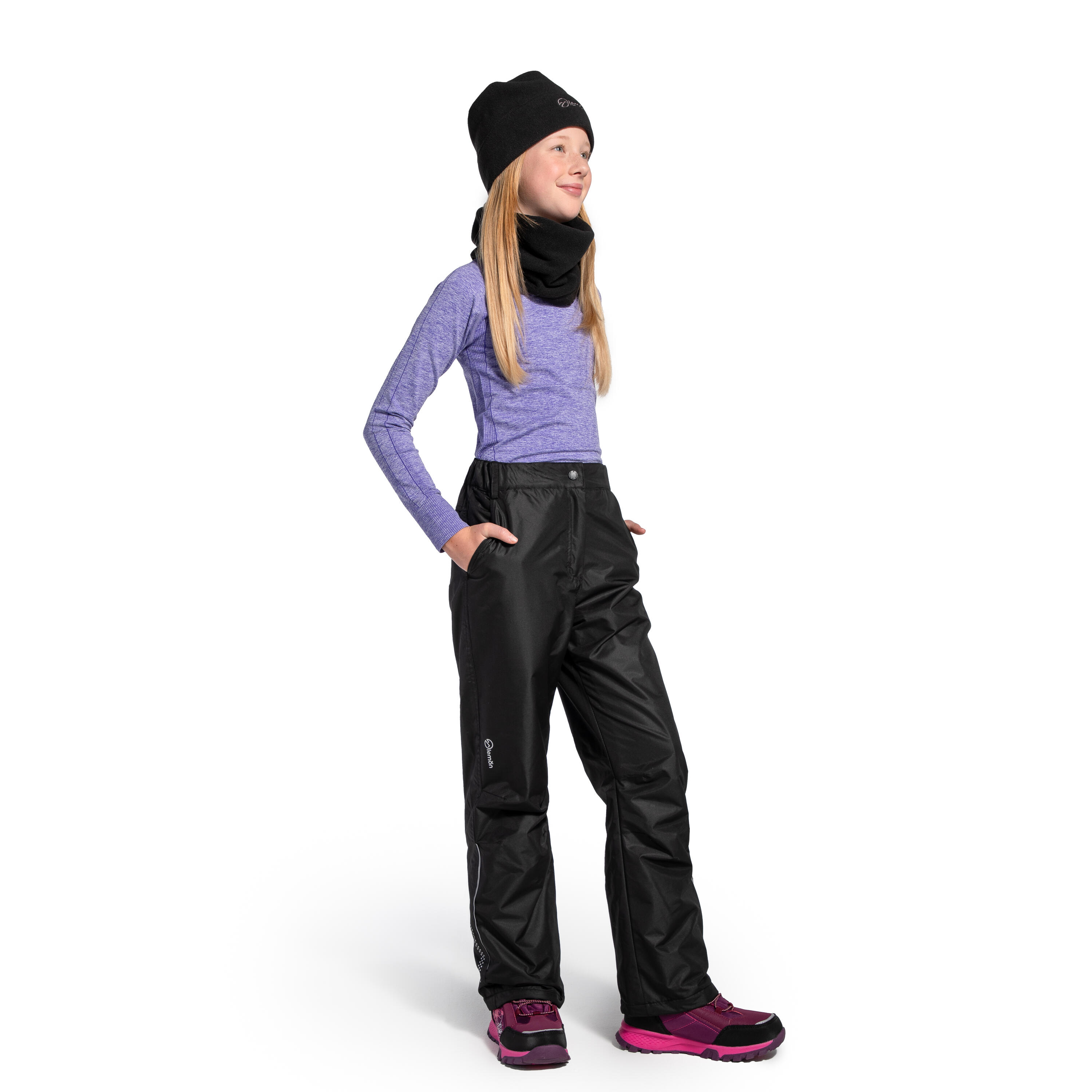 Kinder Skihose mit Trägern  ZL4 schwarz 2/7