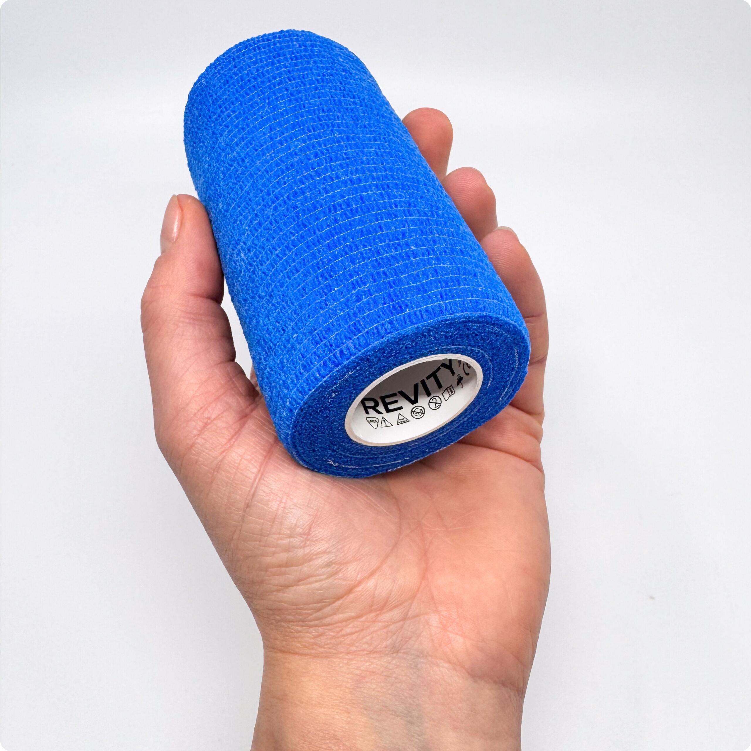 Ligadura coesiva Revity 10 cm x 4,5 m, azul 3/7
