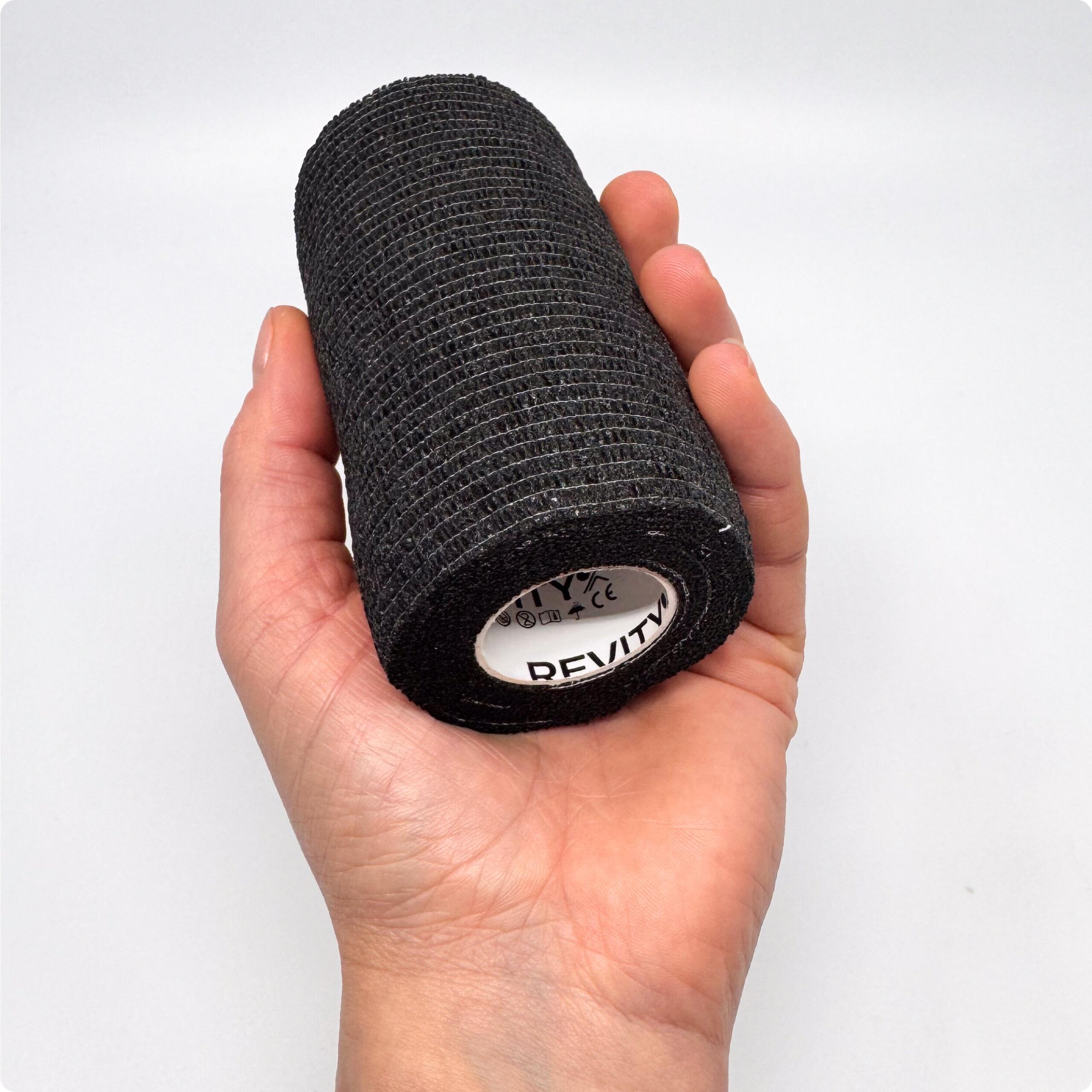 Ligadura coesiva Revity 10 cm x 4,5 m, preta 3/7