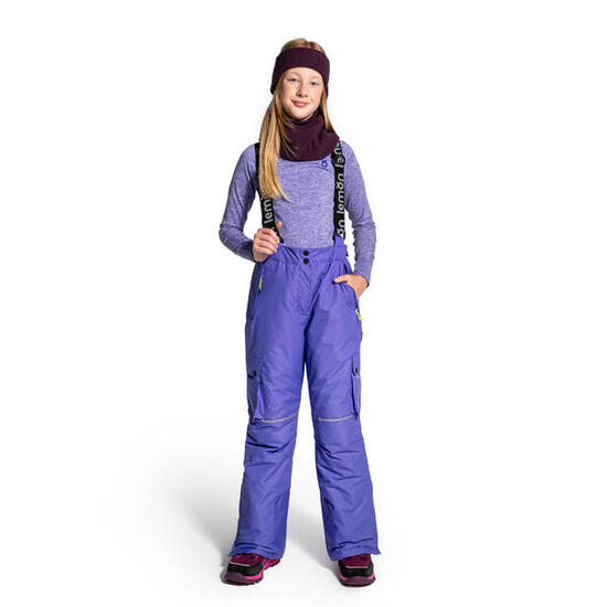 Mädchen Skihose mit Trägern warm ZL4 violett