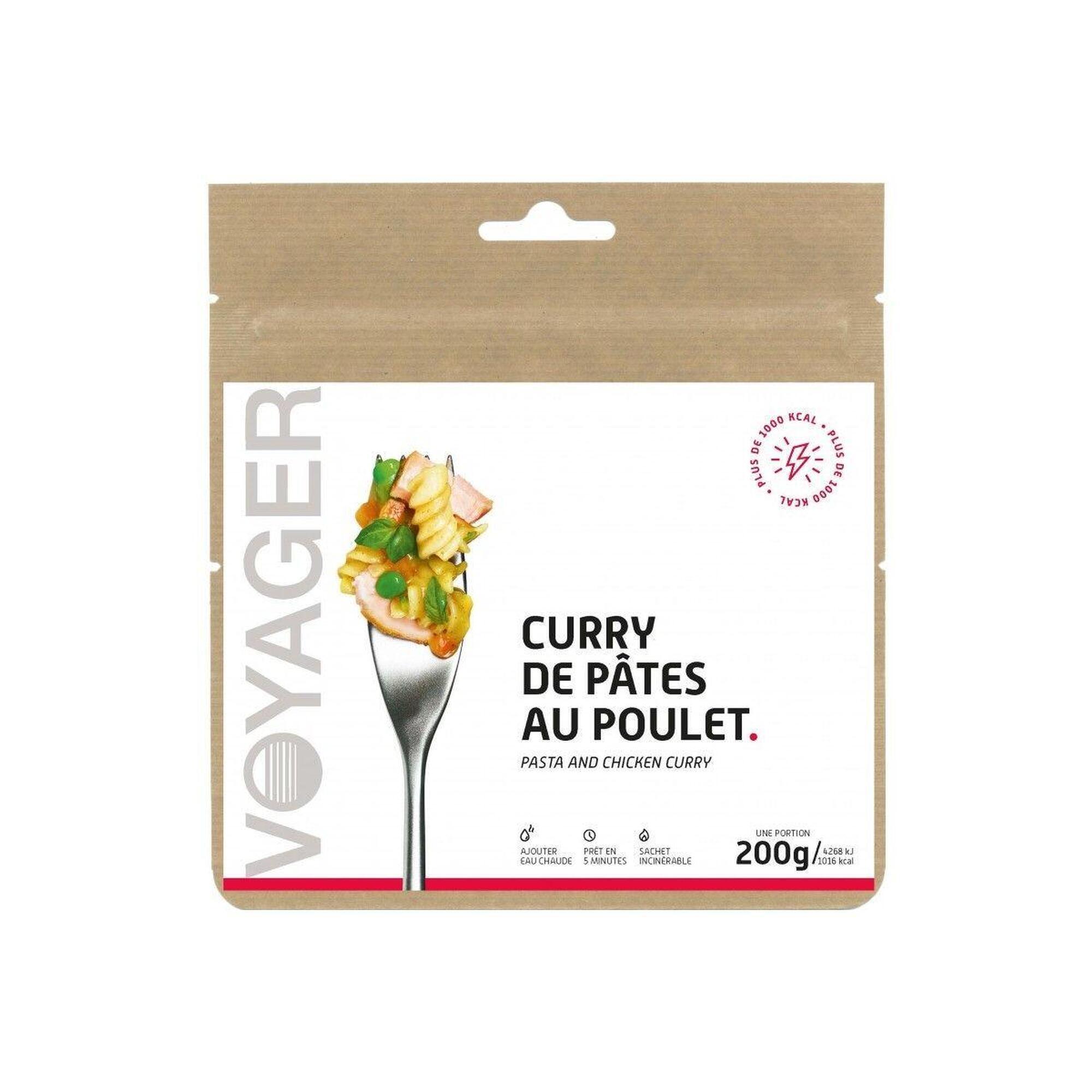 Dehydratované jídlo Kuře v kari omáčce s těstovinami 200g