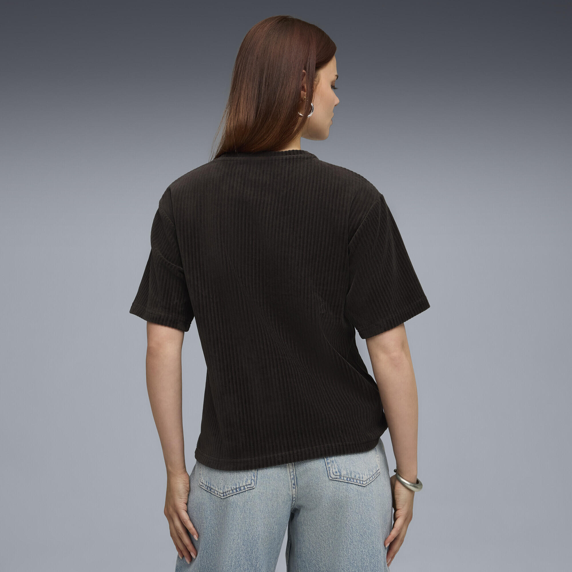 T-shirt décontracté en velours côtelé Essentials Elevated Femme PUMA 3/5