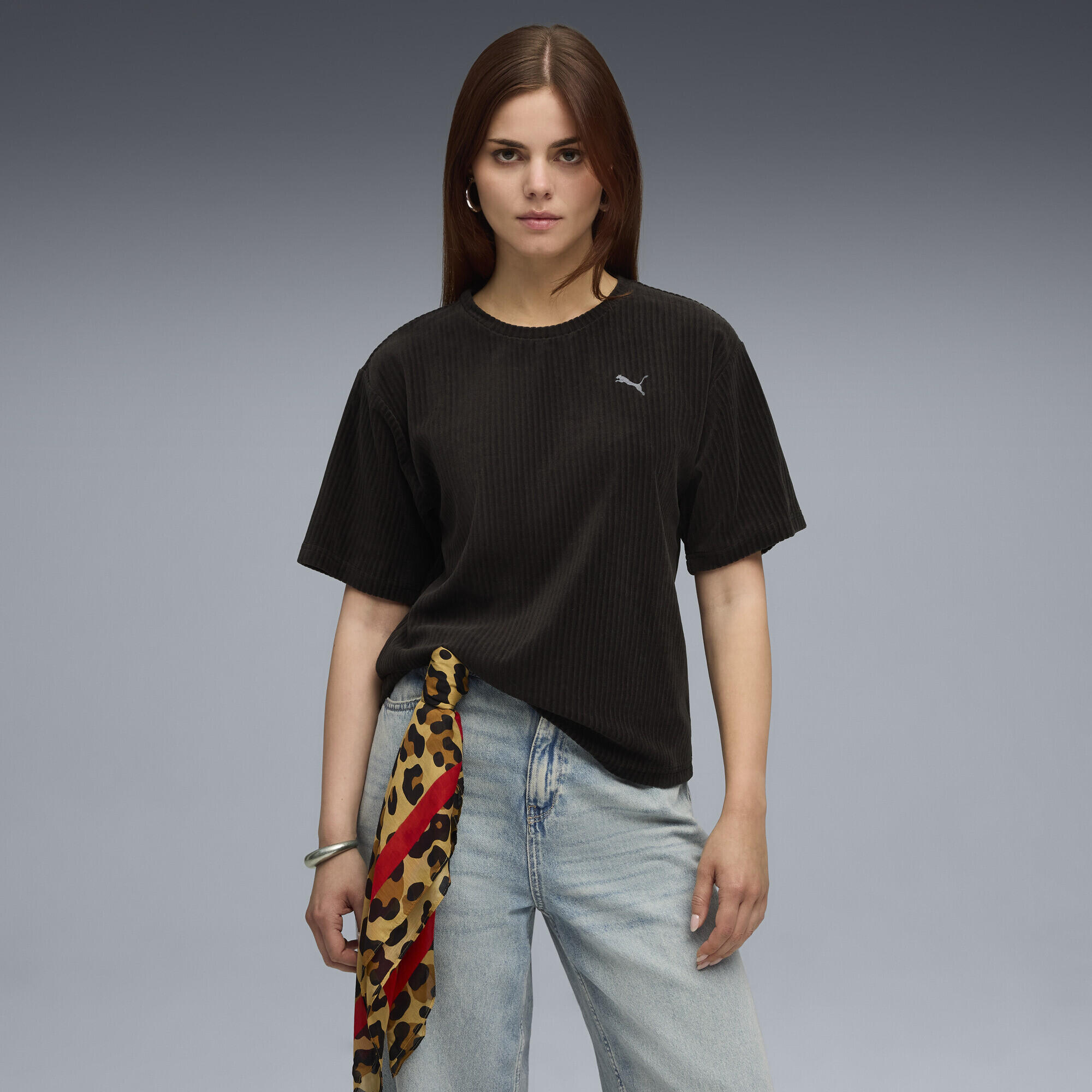 T-shirt décontracté en velours côtelé Essentials Elevated Femme PUMA 2/5