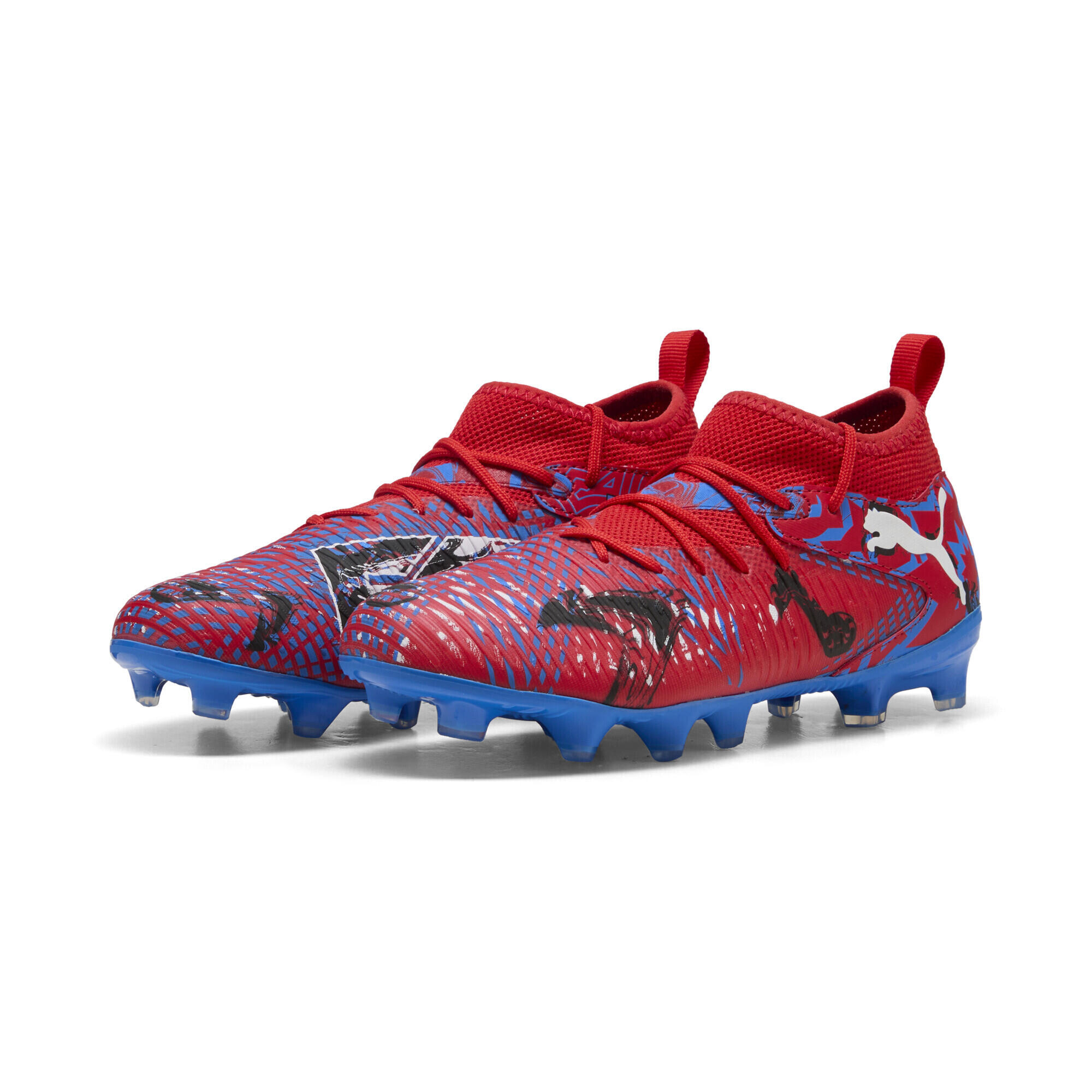 Puma - Chaussure De Football Future 8 Match Playmakers fg/ag Enfant Et Adolescent Puma - Chaussures De Football - Bleu|noir|rouge - Decathlon